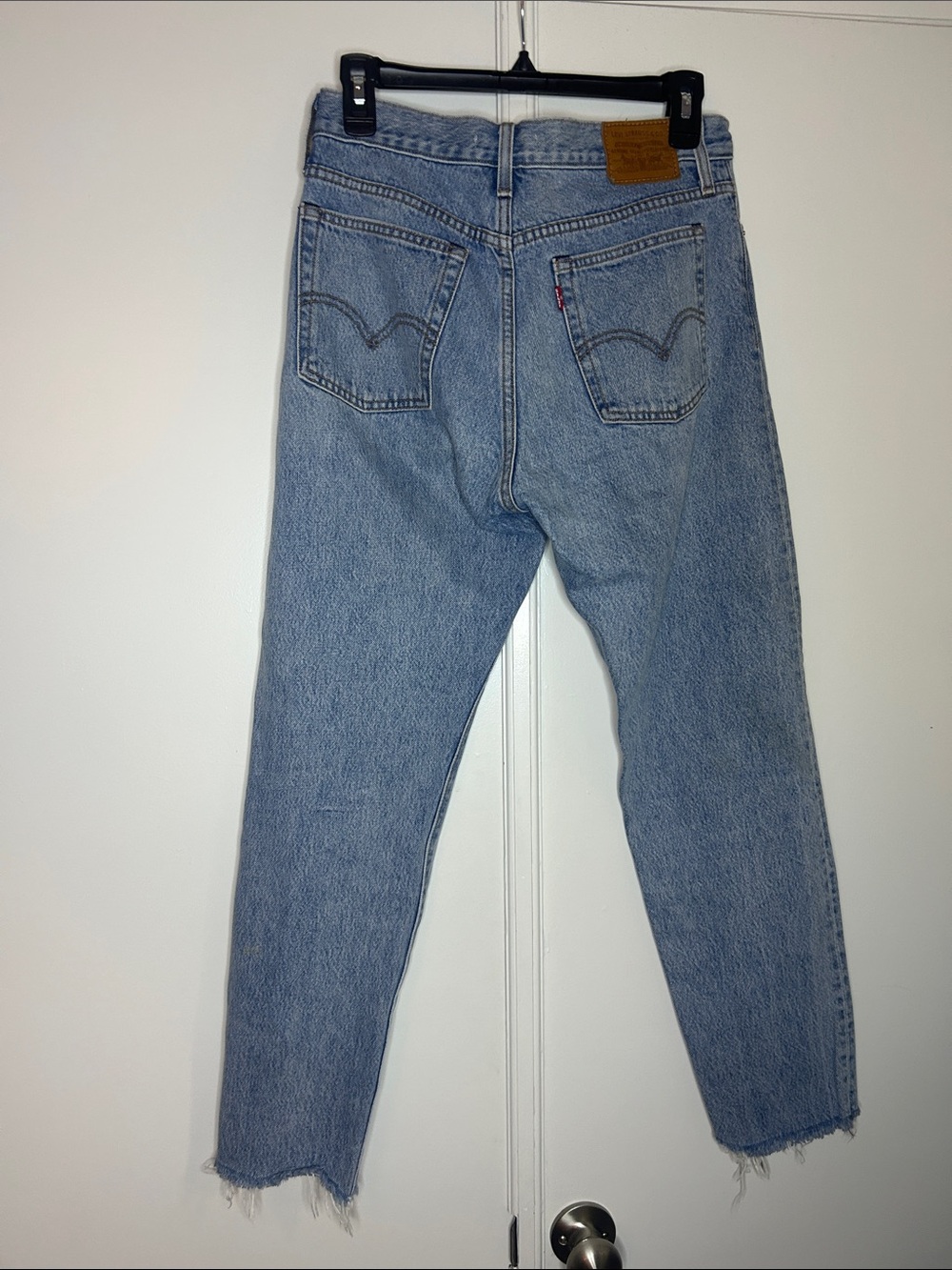 Levi's Wedgie Jean - Raw Hem - Light Wash - Picture 7 of 9